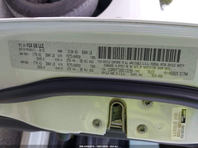 RAM 1500 2016 1C6RR7FT2GS113199 Image 9