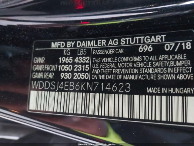 2019 MERCEDES-BENZ CLA 250 WDDSJ4EB6KN714623 Photo 8