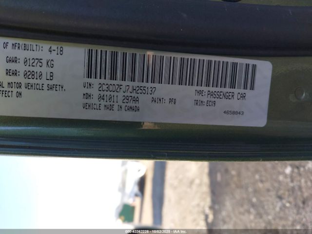 2018 DODGE CHALLENGER 2C3CDZFJ7JH255137 Photo 8