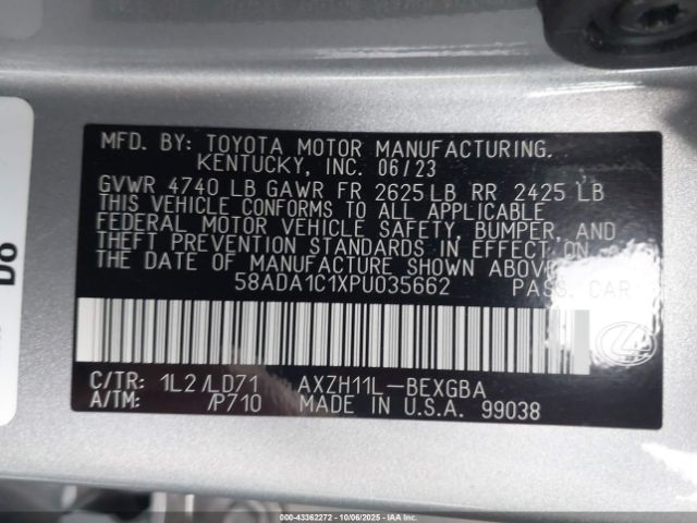 2023 LEXUS ES 300H 58ADA1C1XPU035662 Photo 8