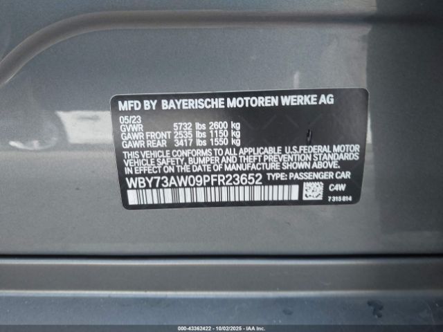 2023 BMW I4 WBY73AW09PFR23652 Photo 8