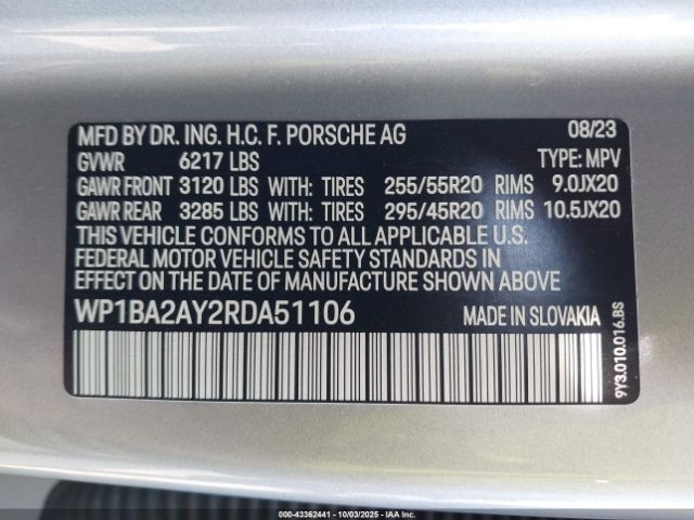 2024 PORSCHE CAYENNE COUPE WP1BA2AY2RDA51106 Photo 8