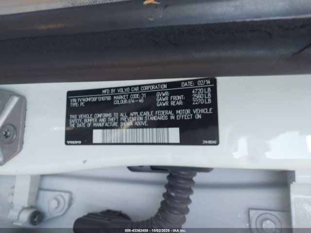 2015 VOLVO S60 YV140MFD6F1310766 Photo 8