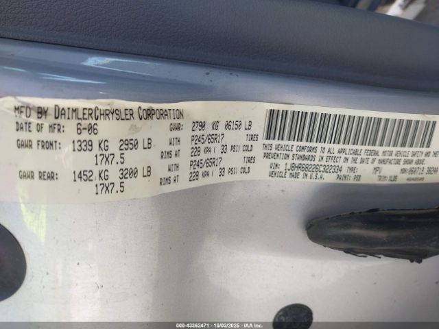 2006 JEEP GRAND CHEROKEE 1J8HR68226C322334 Photo 8