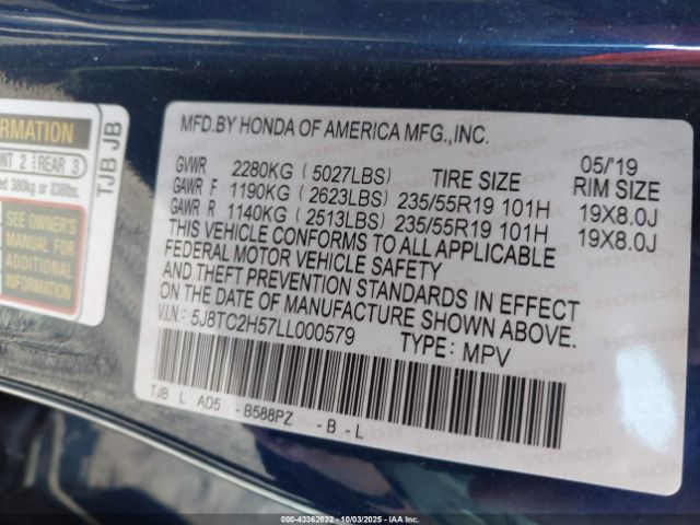 2020 ACURA RDX 5J8TC2H57LL000579 Photo 8