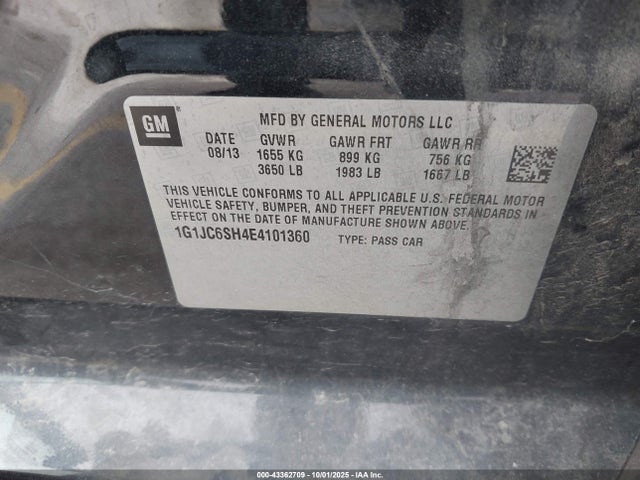 Chevrolet luw 2014 1G1JC6SH4E4101360 Image 9