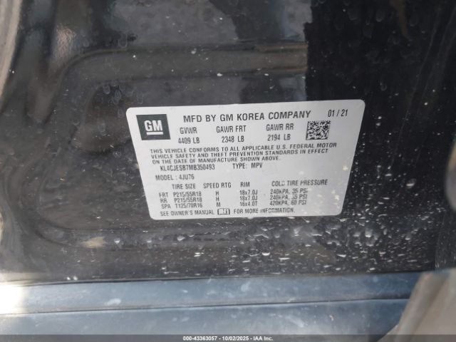 2021 BUICK ENCORE KL4CJESB7MB350493 Photo 8