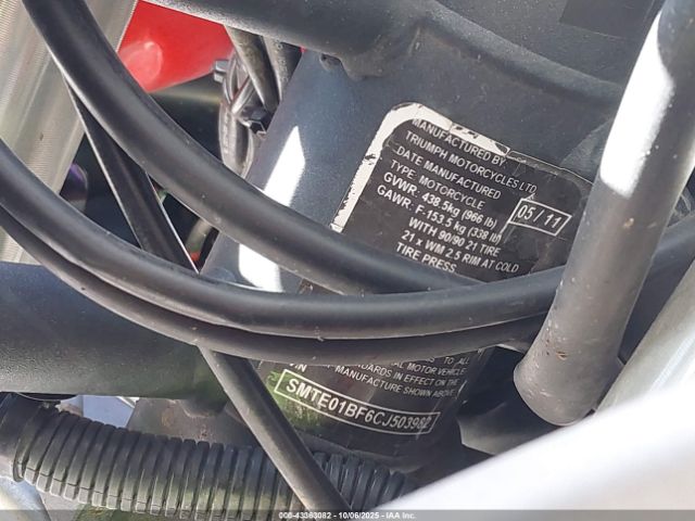 2012 TRIUMPH MOTORCYCLE TIGER SMTE01BF6CJ503982 Photo 9