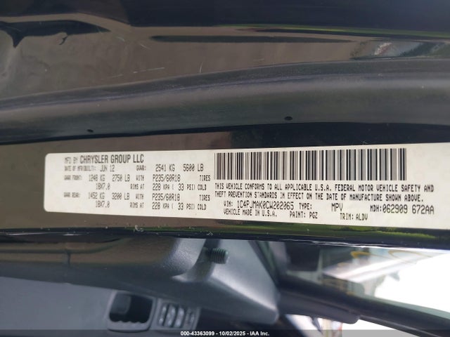 2012 JEEP LIBERTY 1C4PJMAK0CW202065 Photo 8