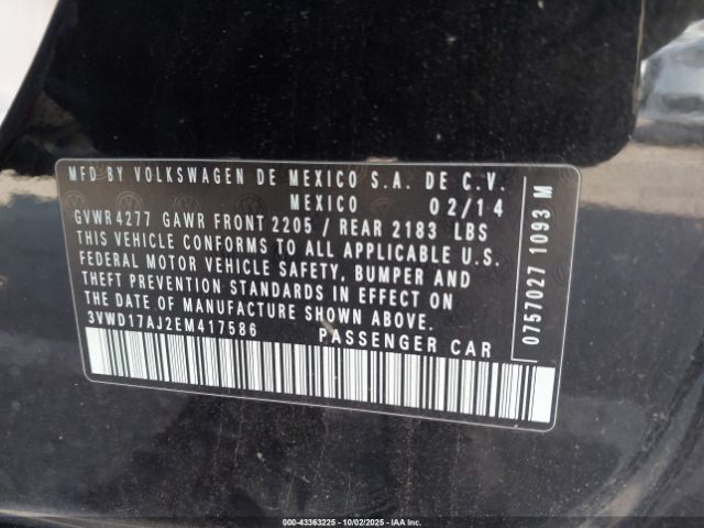 2014 VOLKSWAGEN JETTA 3VWD17AJ2EM417586 Photo 8
