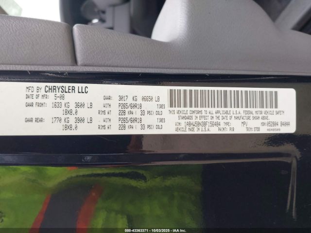 2008 CHRYSLER ASPEN 1A8HW58N38F156484 Photo 8