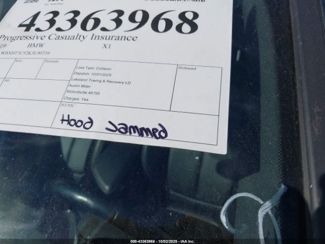 2019 BMW X1 WBXHT3C52K5L90739 Photo 9