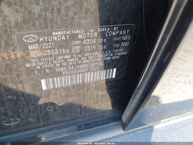 Hyundai gdi theta iii 2021 KMHL64JA4MA150540 Image 9