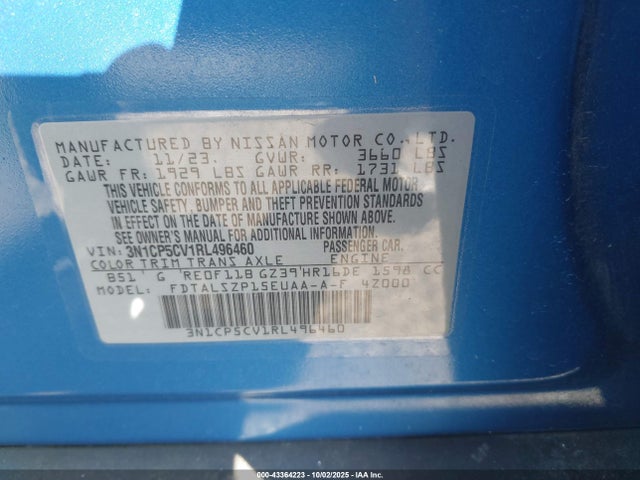 Nissan Kicks Sv Xtronic Cvt 2024 3N1CP5CV1RL496460 Image 9