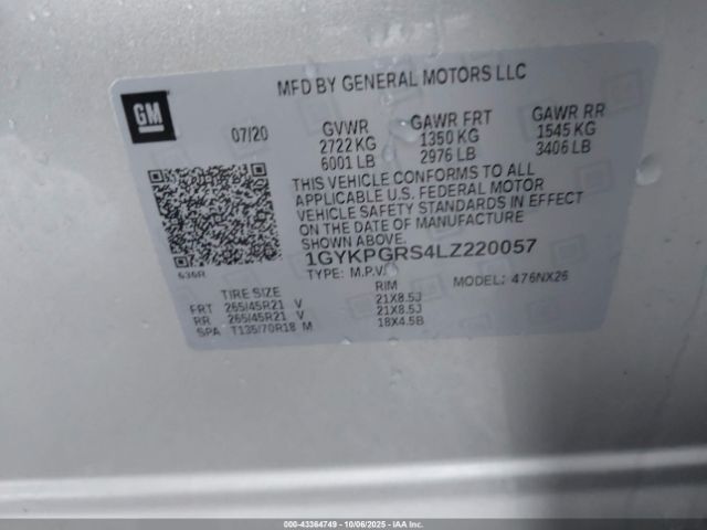 2020 CADILLAC XT6 1GYKPGRS4LZ220057 Photo 8