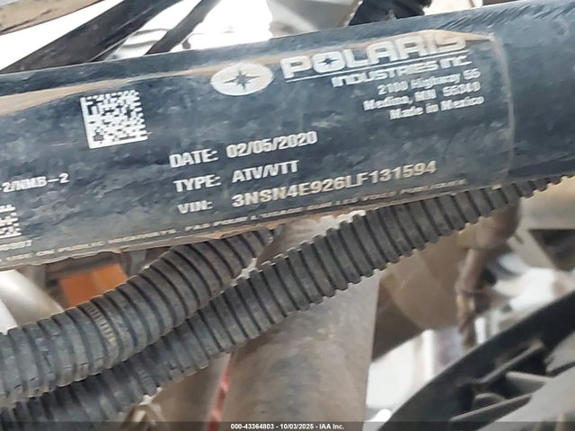 Polaris Rzr Xp 4 Turbo 2020 3NSN4E926LF131594 Image 10