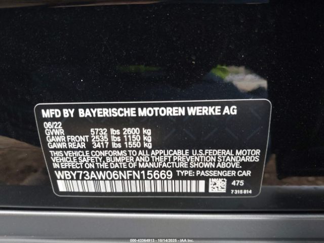 2022 BMW I4 WBY73AW06NFN15669 Photo 8