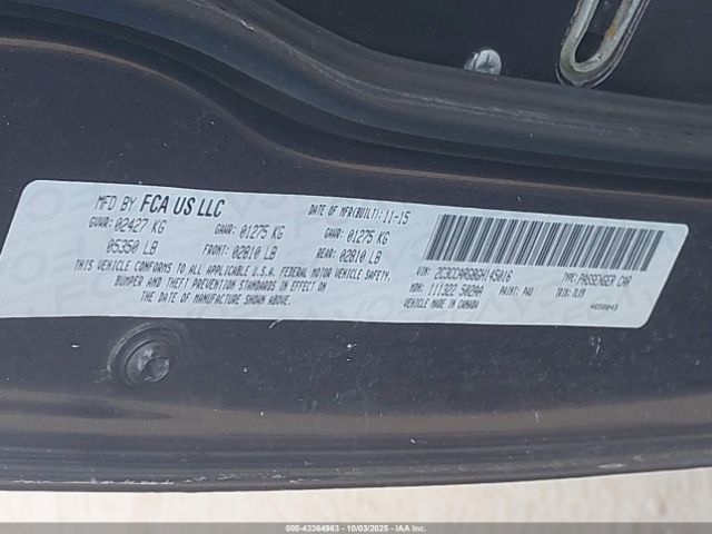 2016 CHRYSLER 300 2C3CCARG8GH145016 Photo 8