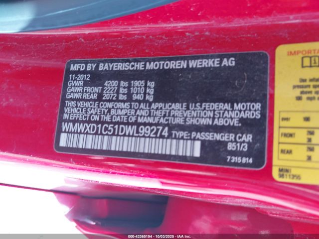 2013 MINI COUNTRYMAN WMWXD1C51DWL99274 Photo 8