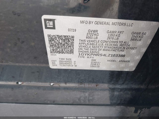 2020 CADILLAC XT6 1GYKPHRS4LZ103388 Photo 8