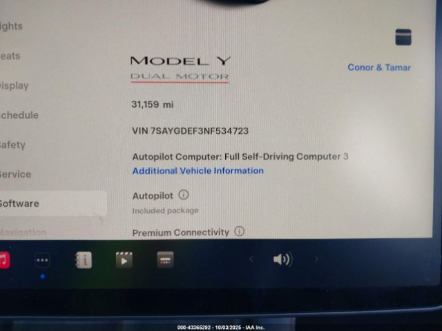 2022 TESLA MODEL Y 7SAYGDEF3NF534723 Photo 6