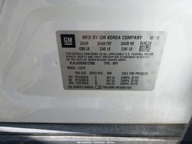 2019 BUICK ENCORE KL4CJASB3KB737886 Photo 8