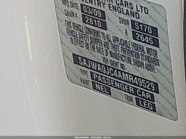 2010 JAGUAR XF SAJWA0JC4AMR49529 Photo 8