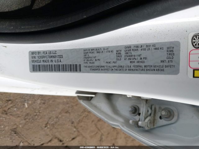 2021 RAM 1500 1C6SRFCT6MN817223 Photo 8