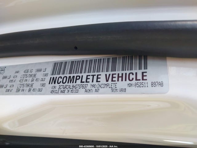 3C7WRCAL9HG737637 RAM 3500