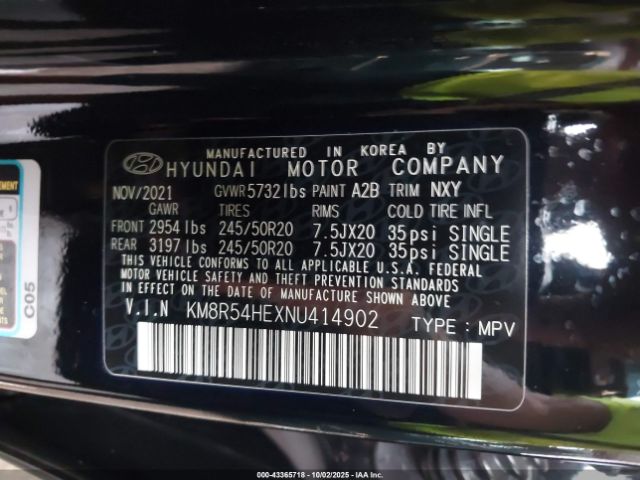 2022 HYUNDAI PALISADE KM8R54HEXNU414902 Photo 8