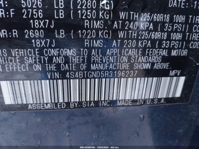 2024 SUBARU OUTBACK 4S4BTGND5R3196237 Photo 8