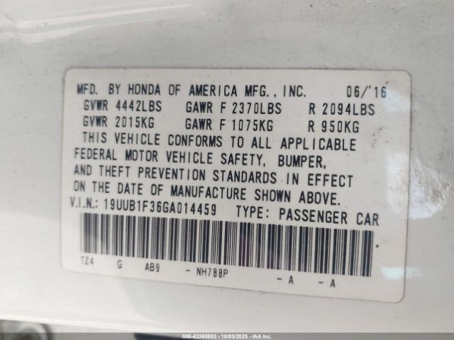 2016 ACURA TLX 19UUB1F36GA014459 Photo 8