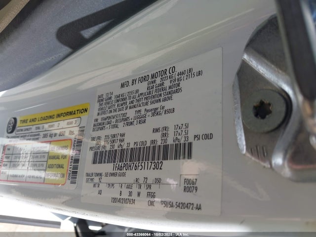 Ford Fusion 2015 1FA6P0H76F5117302 Image 9