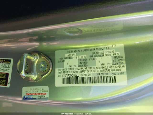 2017 FIAT 124 SPIDER JC1NFAEK4H0118968 Photo 8