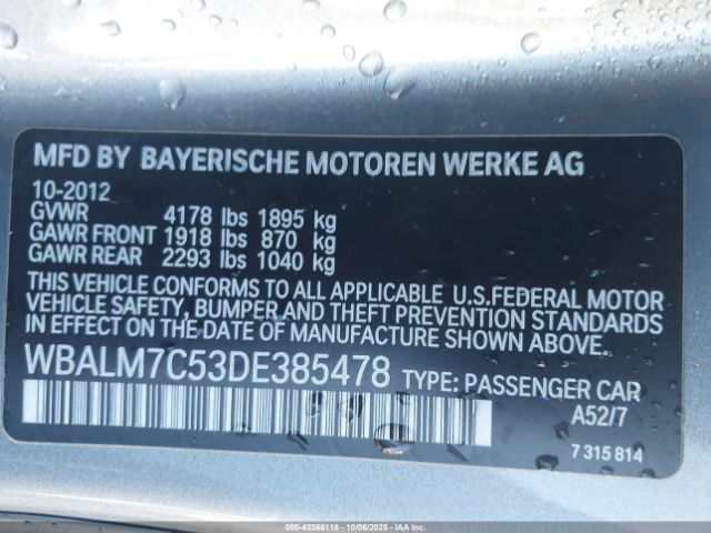 2013 BMW Z4 WBALM7C53DE385478 Photo 8