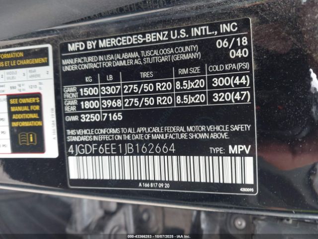2018 MERCEDES-BENZ GLS 450 4JGDF6EE1JB162664 Photo 8