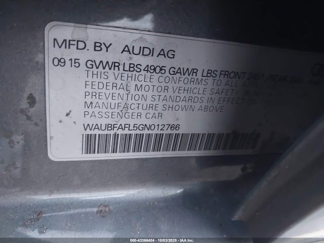 2016 AUDI A4 WAUBFAFL5GN012766 Photo 8