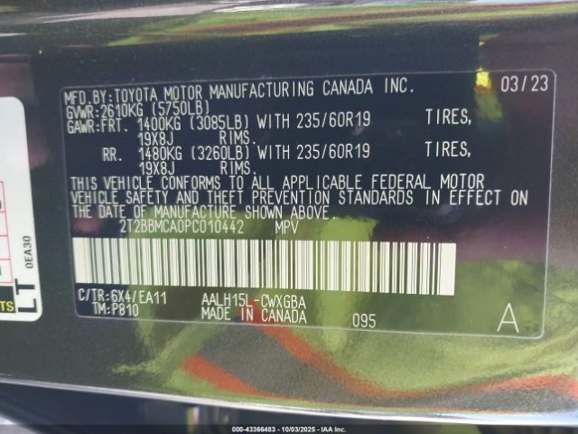 2023 LEXUS RX 350H 2T2BBMCA0PC010442 Photo 8