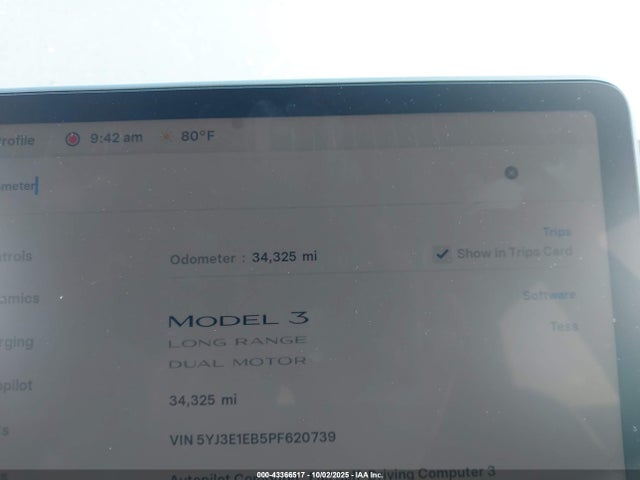 2023 TESLA MODEL 3 5YJ3E1EB5PF620739 Photo 6