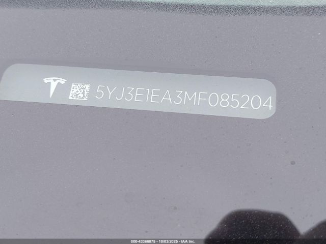2021 TESLA MODEL 3 5YJ3E1EA3MF085204 Photo 8