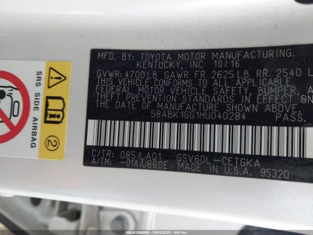 2017 LEXUS ES 350 58ABK1GG1HU040284 Photo 8