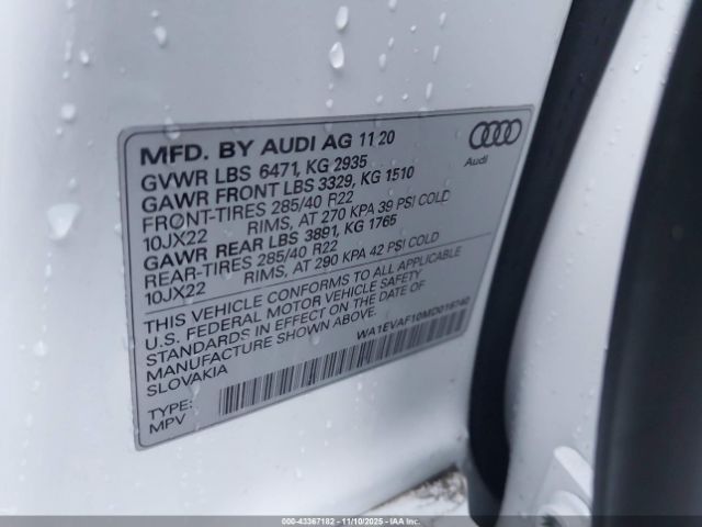 2021 AUDI Q8 WA1EVAF10MD016740 Photo 8