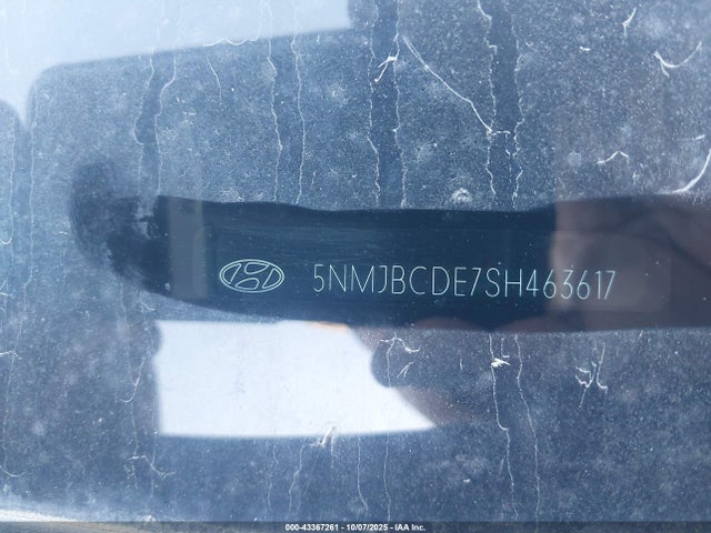5NMJBCDE7SH463617 Hyundai gdi theta iii