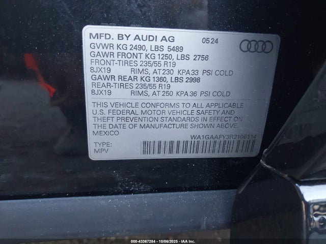 2024 AUDI Q5 WA1GAAFY3R2106114 Photo 8