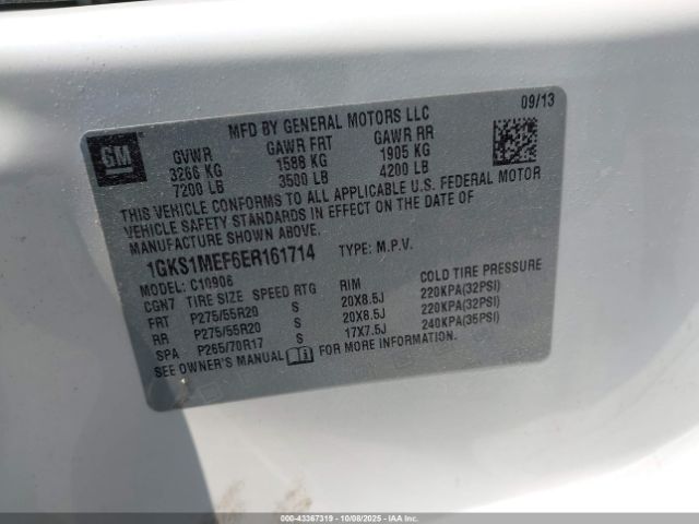 2014 GMC YUKON XL 1500 1GKS1MEF6ER161714 Photo 8