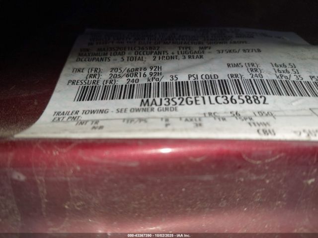 2020 FORD ECOSPORT MAJ3S2GE1LC365882 Photo 8