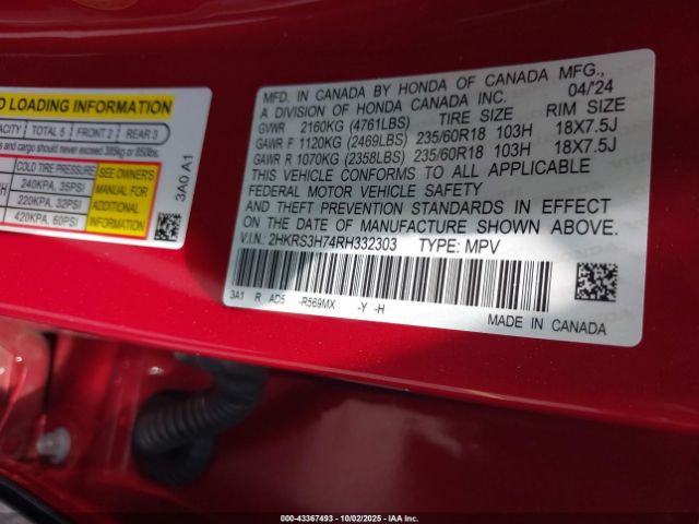 2024 HONDA CR-V 2HKRS3H74RH332303 Photo 8