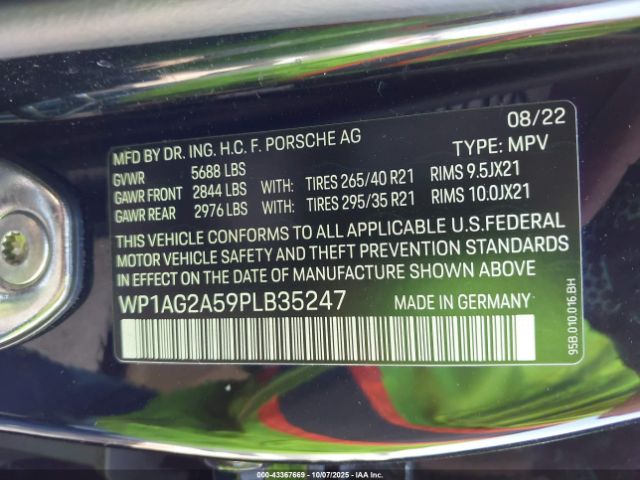 2023 PORSCHE MACAN WP1AG2A59PLB35247 Photo 8