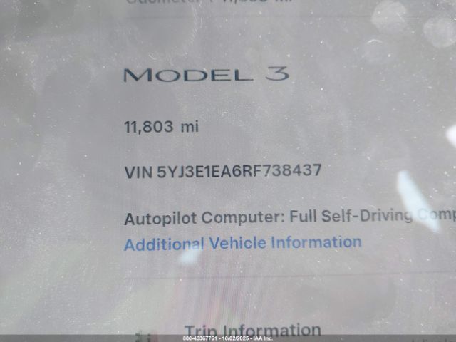 2024 TESLA MODEL 3 5YJ3E1EA6RF738437 Photo 6