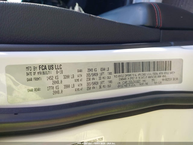 2018 DODGE DURANGO 1C4RDJDG5JC416621 Photo 8